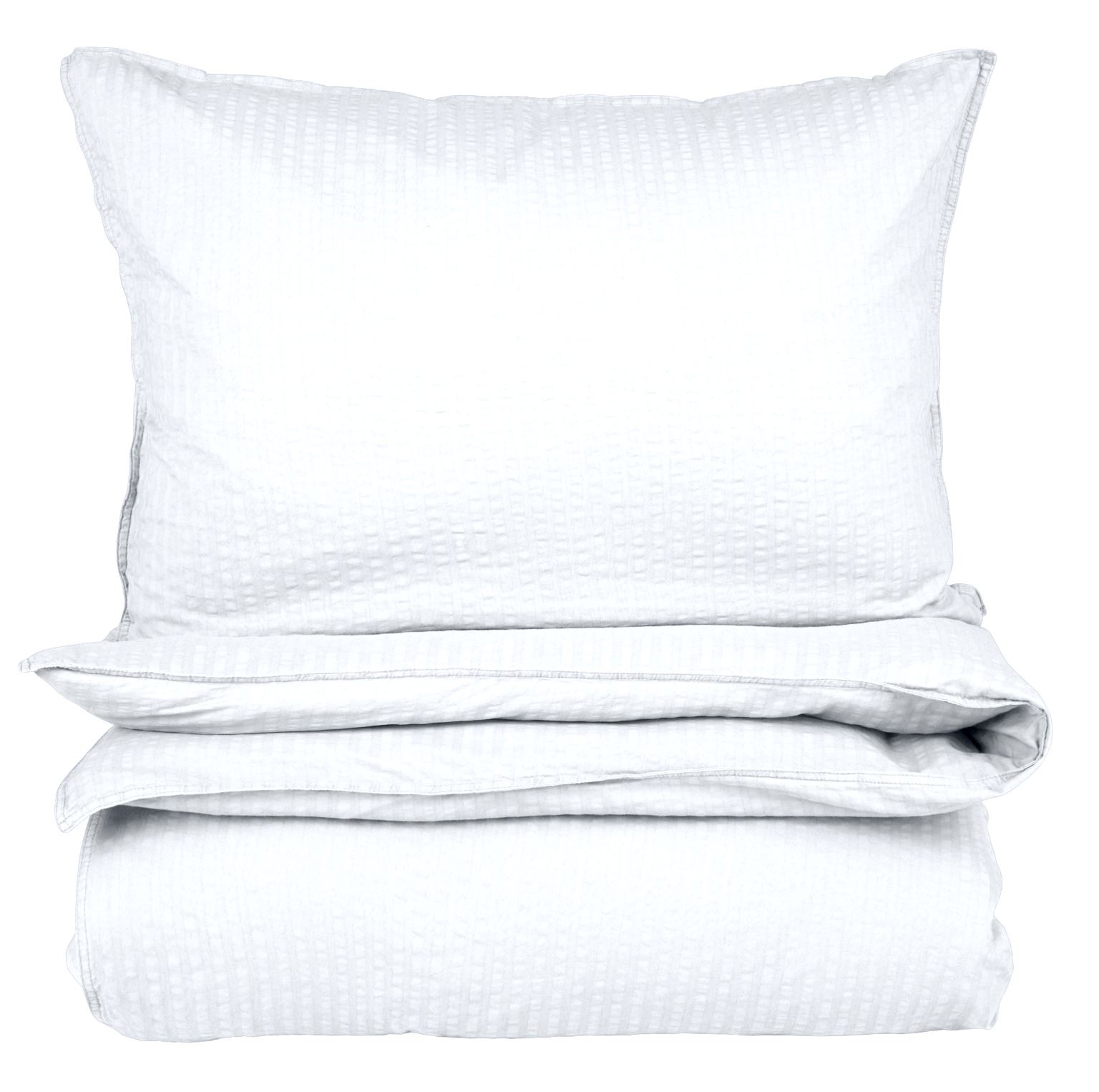 Påslakanset i bäckebölja vit - 230x220 cm vit - 1