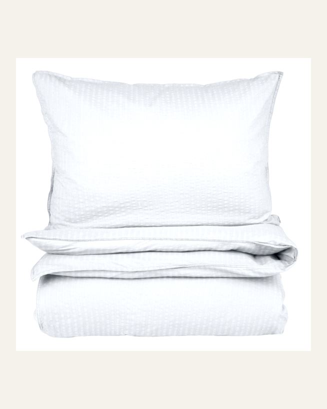 Påslakanset i bäckebölja vit - 230x220 cm vit - 1