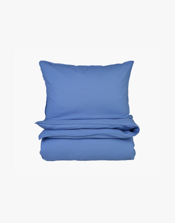 Påslakanset i bäckebölja blå - 150x210 cm blå - 1