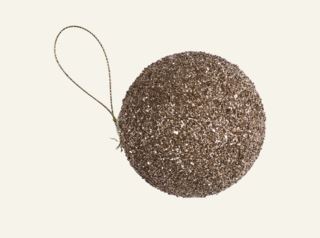 Glitter julgranskula guld