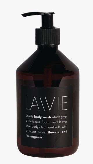 hemtex LAVIE citrongräs duschkräm brun