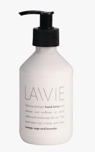 hemtex LAVIE lavendel handkräm transparent