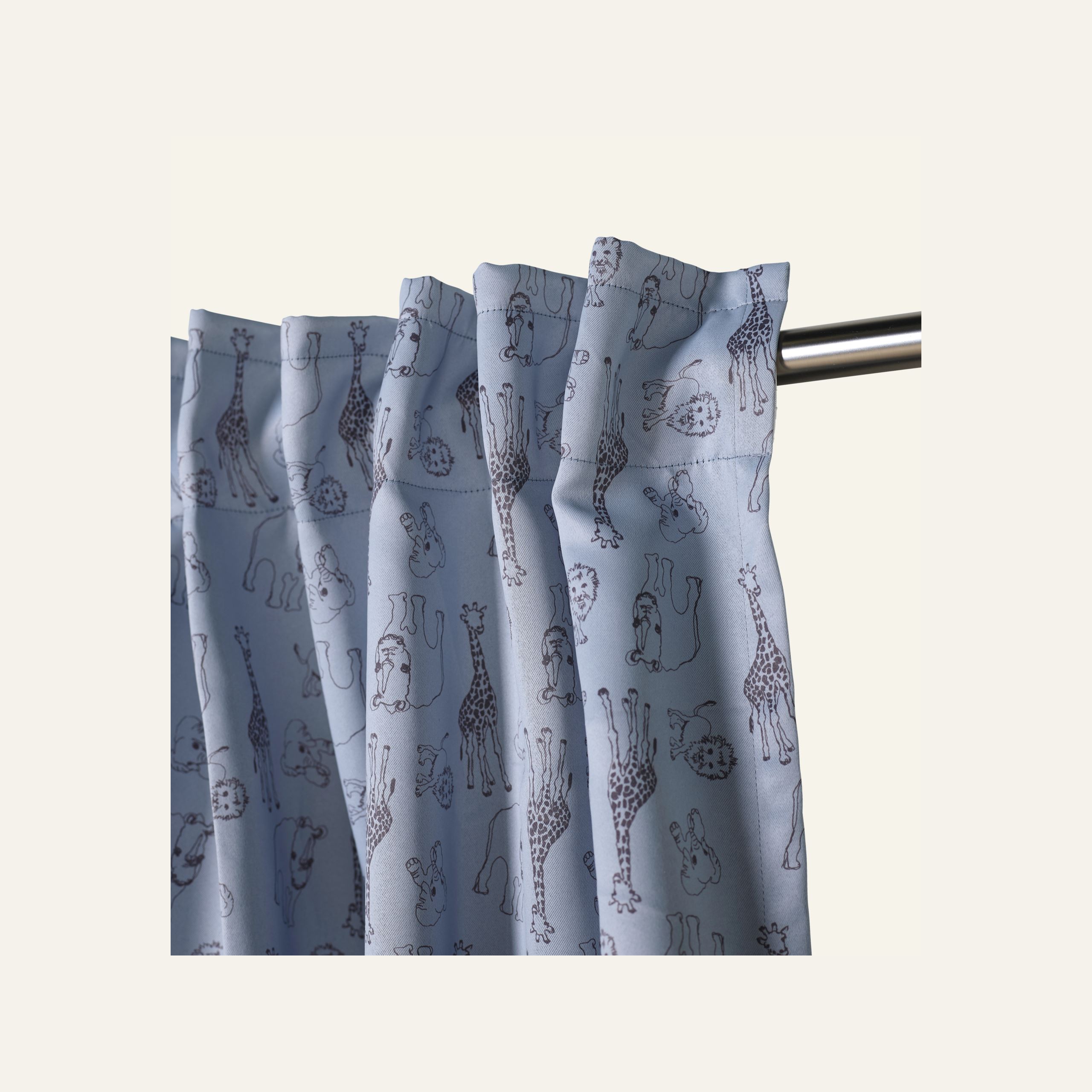 Ljusdämpande gardin ljusblå - 2