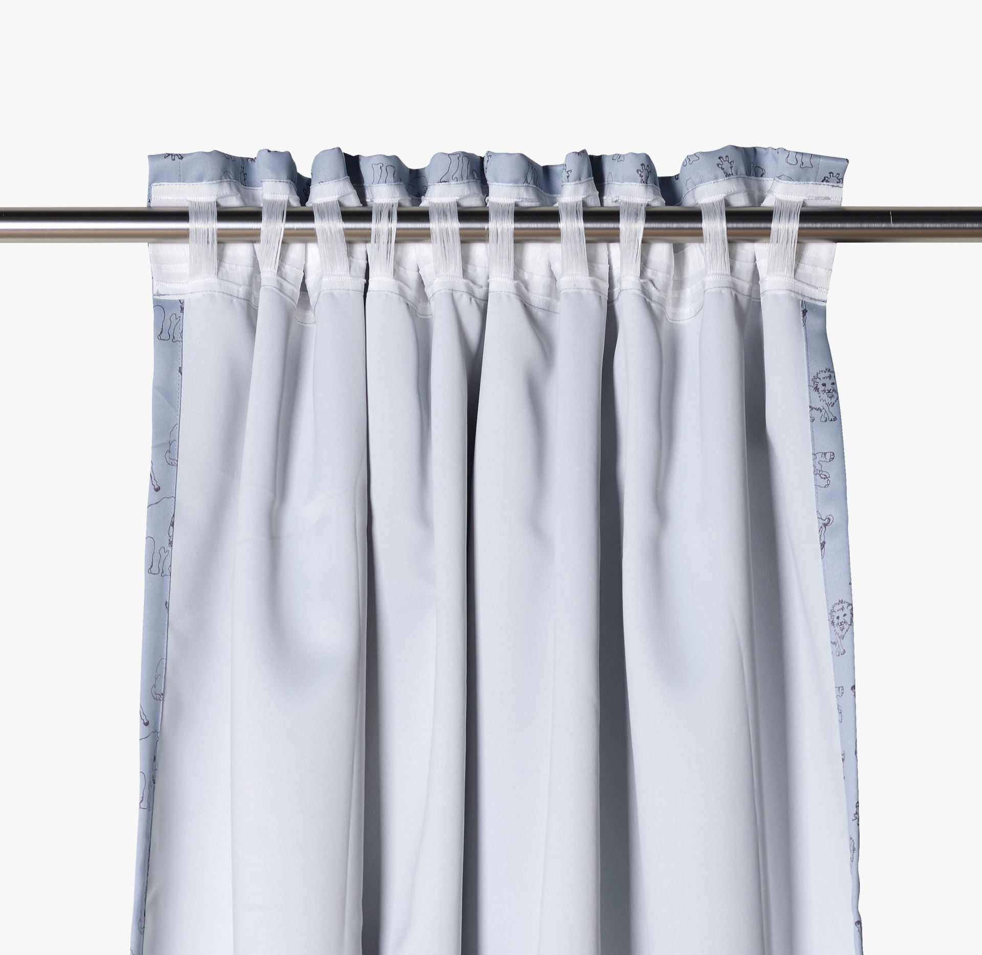 Ljusdämpande gardin ljusblå - 3