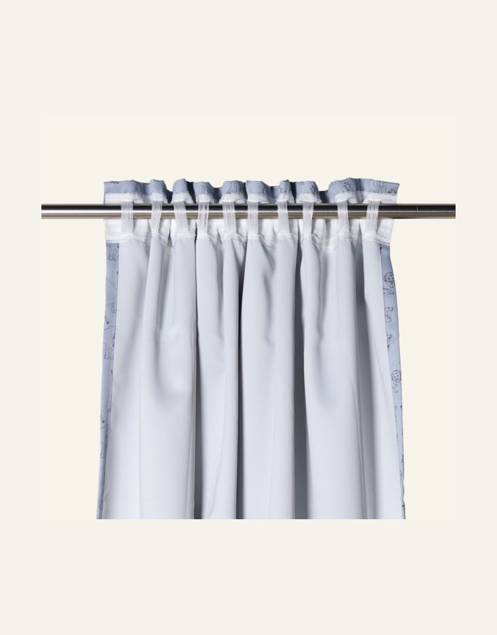 Ljusdämpande gardin ljusblå - 3