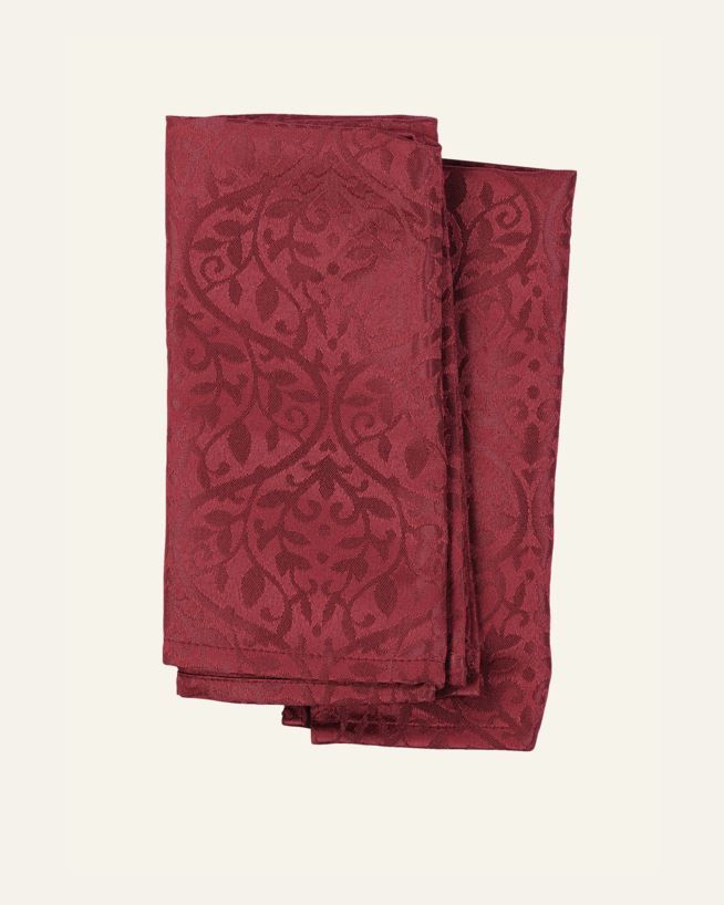 2-pack tygservetter röd - 45x45 cm röd - 1