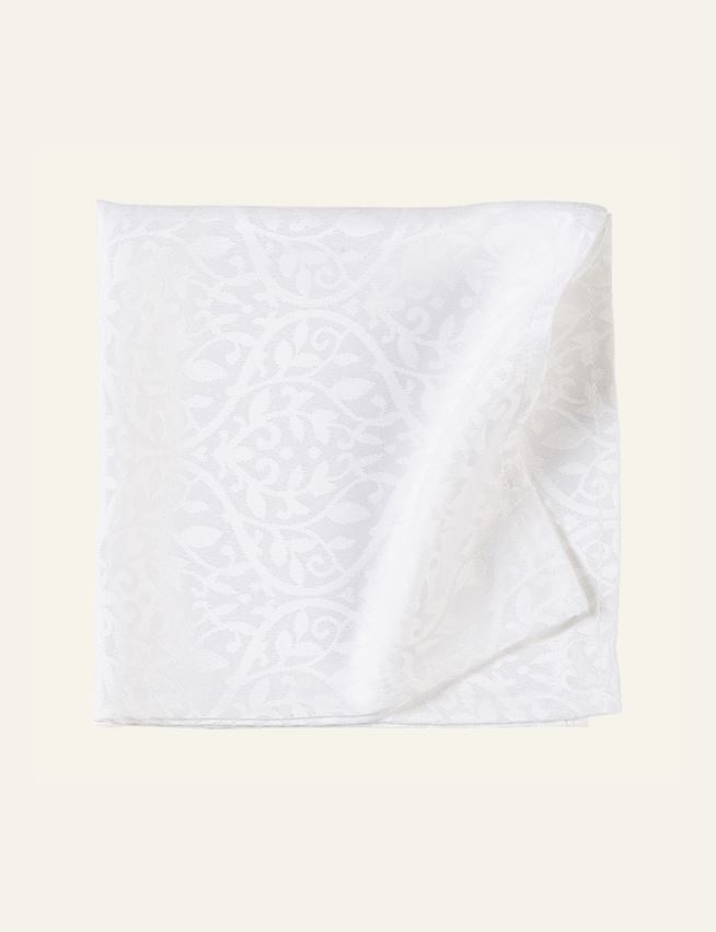 Jacquard duk vit - 2