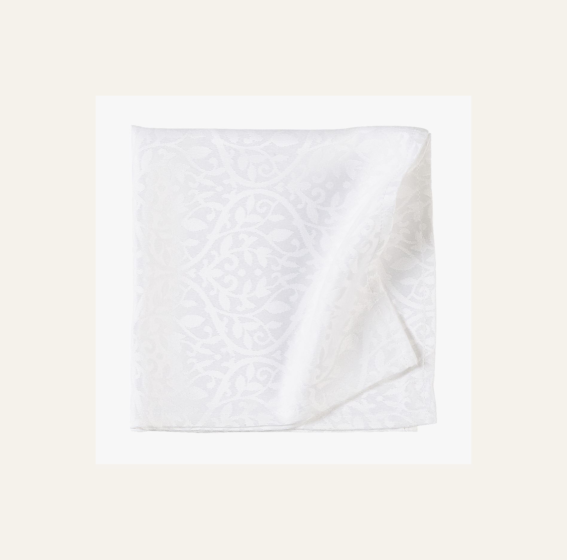 Jacquard duk vit - 2