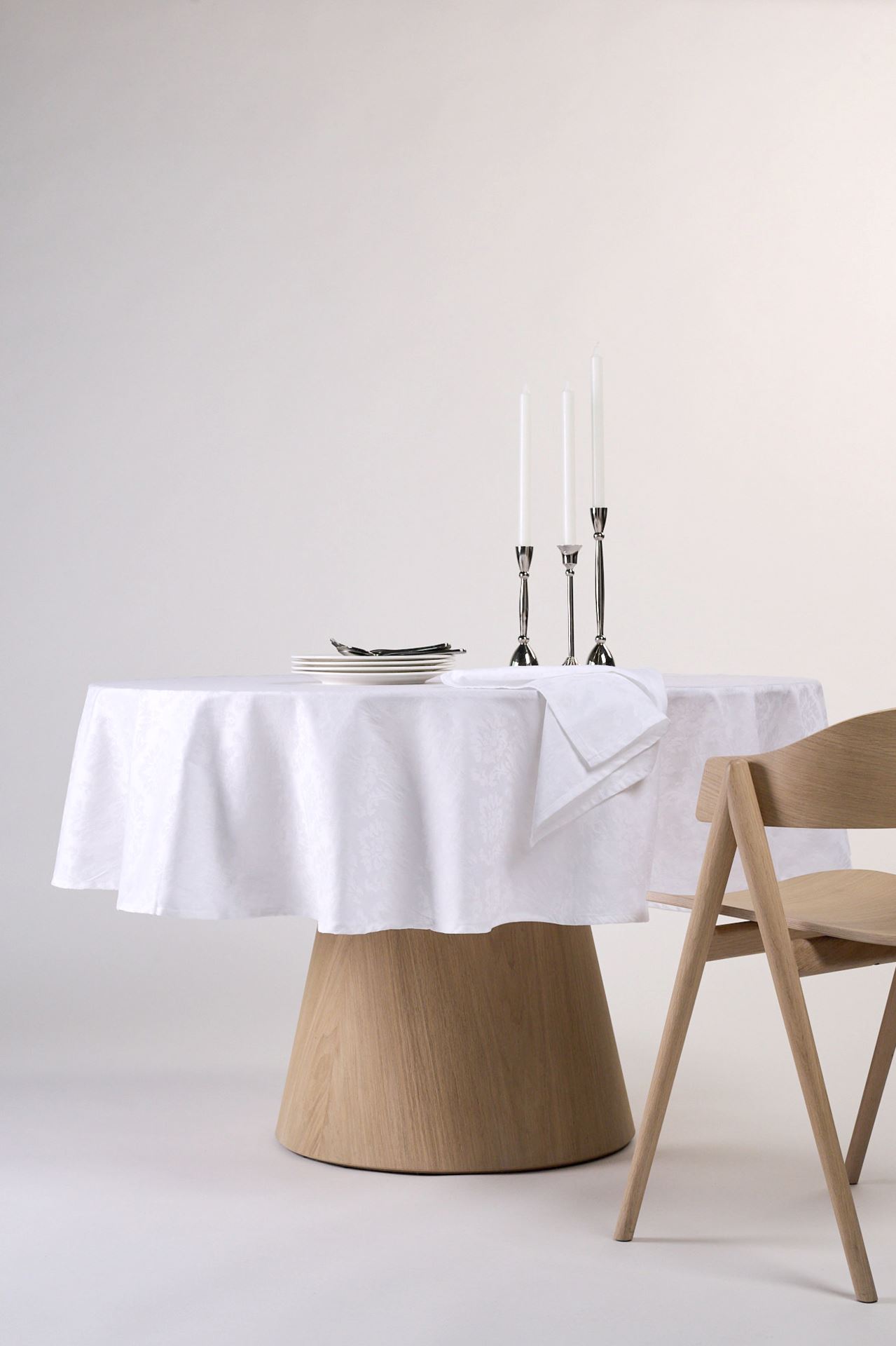 Avtorkningsbar duk vit - ø180 cm vit - 1