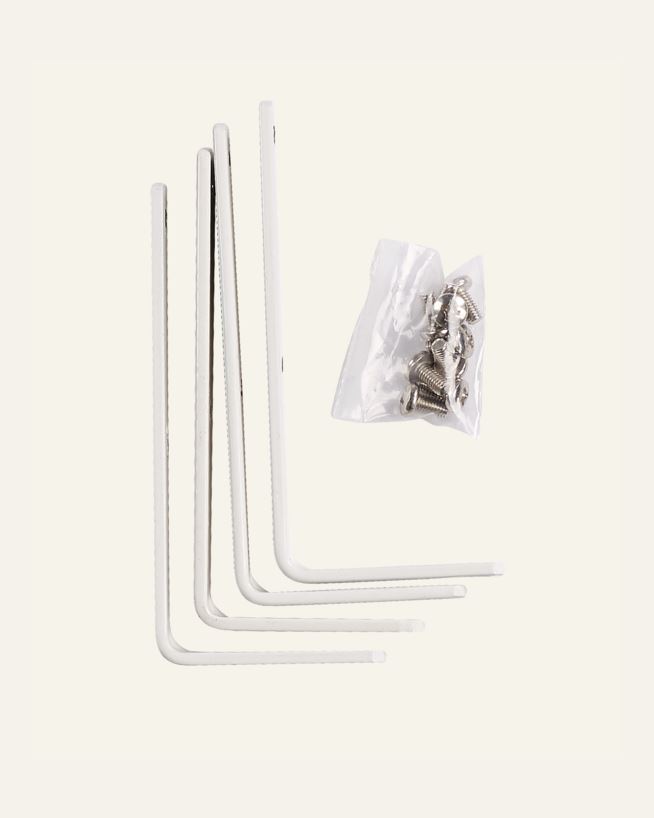 Väggvinkel 4 st vit - 10 cm vit - 1