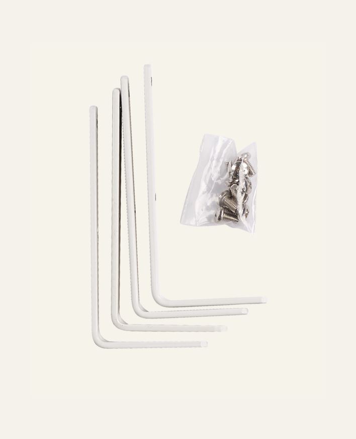 Väggvinkel 4 st vit - 10 cm vit - 1