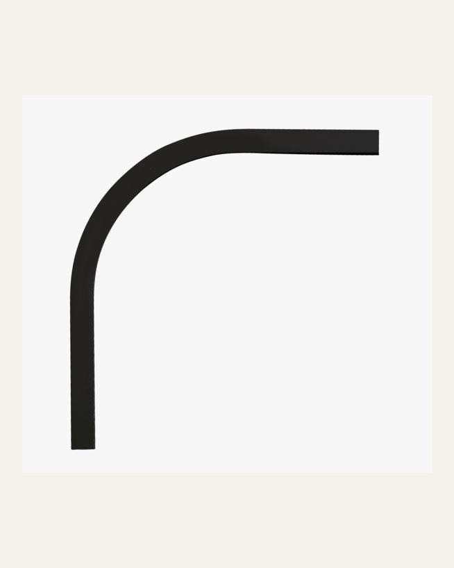 Båge 90° svart - 20x20 cm svart - 1