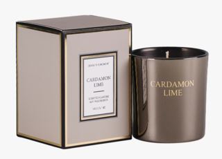 Läs mer om Cardamon Lime metallic doftljus beige