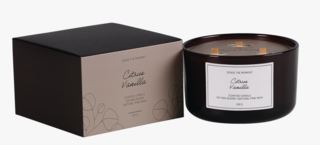 Sense The Moment | Citrus Vanilla Large Doftljus Beige - 500 g
