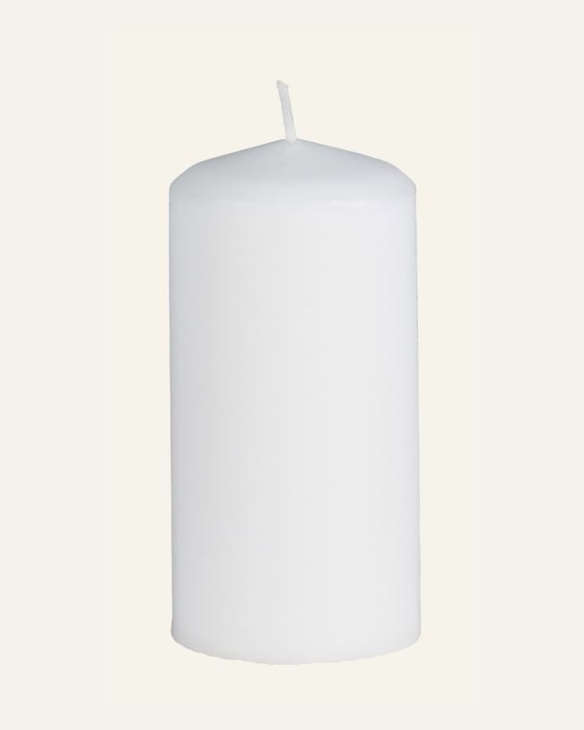 Blockljus vit - 5,8x12 cm vit - 1