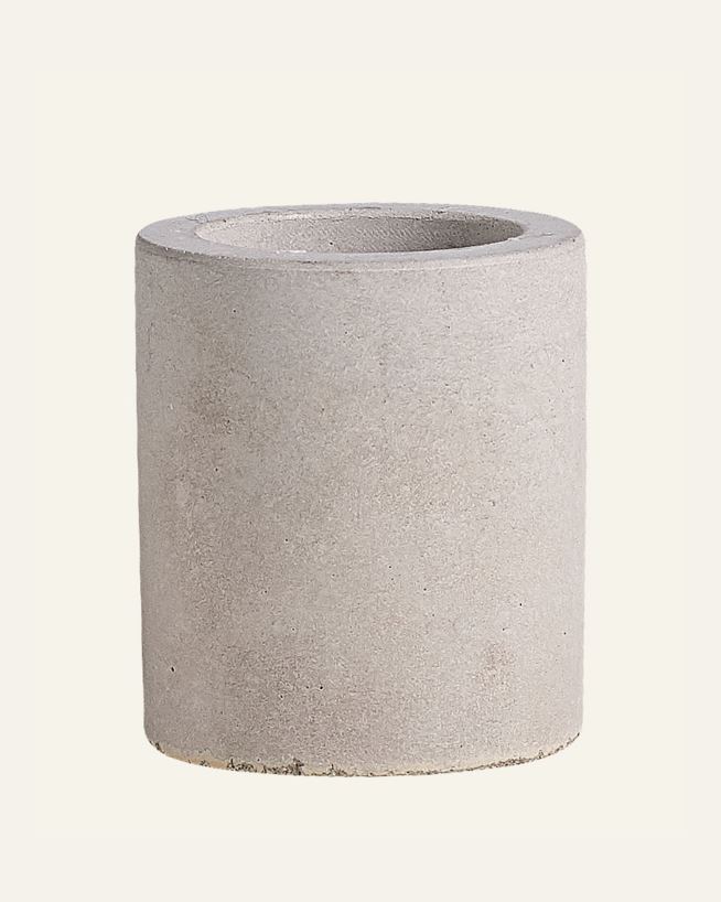 Ljusstake grå - ø7,2x6,8 cm grå - 1