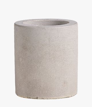 Concrete ljusstake grå