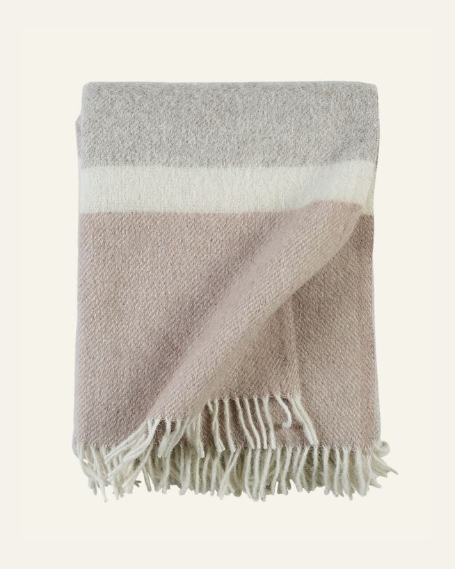 Ullpläd multi/rosa - 130x170 cm multi/rosa - 1
