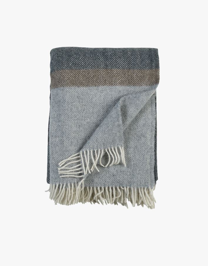 Ullpläd mörkblå - 130x170 cm mörkblå - 1