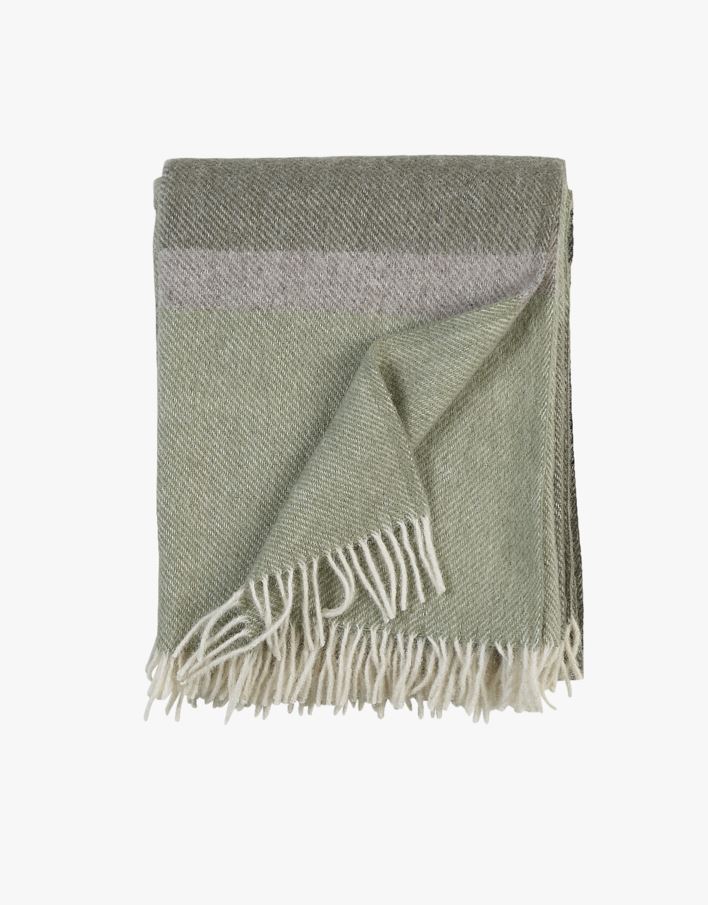 Ullpläd grön - 130x170 cm grön - 1