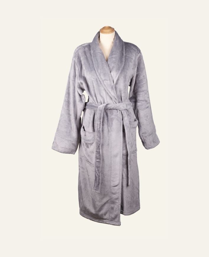 Morgonrock grå - S/M grå - 1