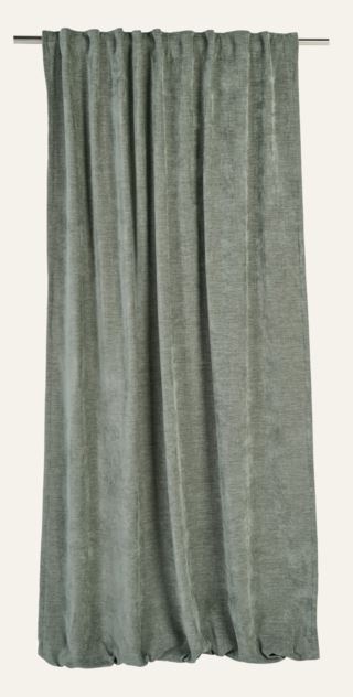 Carlo chenille gardin mellangrön