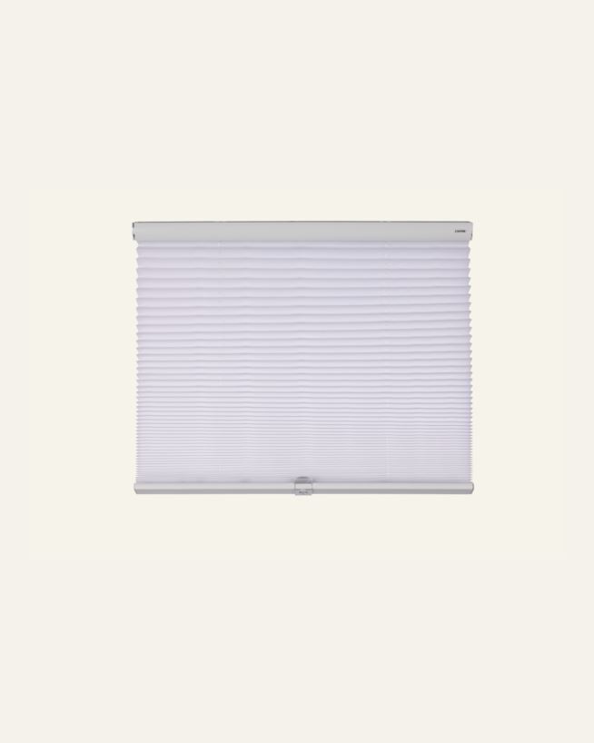 Ljusfiltrerande trådlös plisségardin vit - 60x160 cm vit - 1
