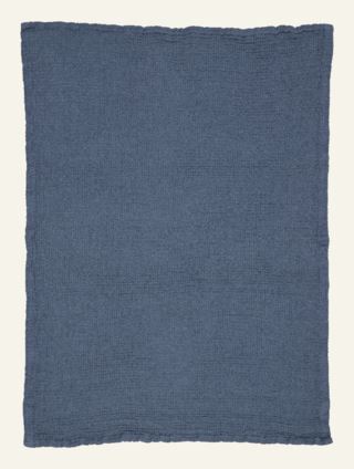 Waffle kökshandduk denimblå