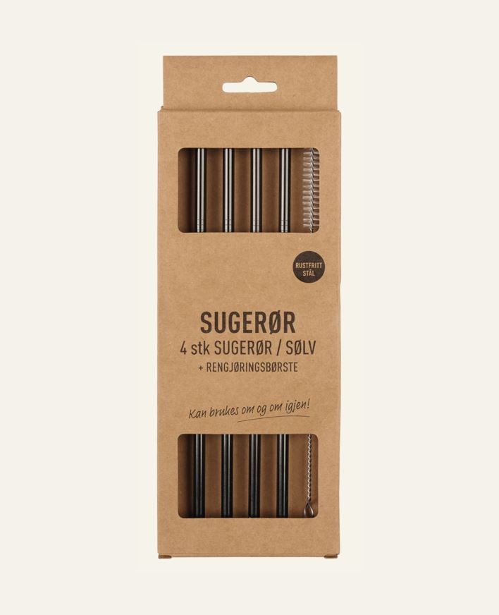 Sugrör svart - 215mm x ø6mm svart - 1