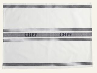 Chef Stripe kökshandduk vit