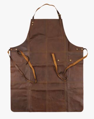 Bjørn Leather förkläde brun