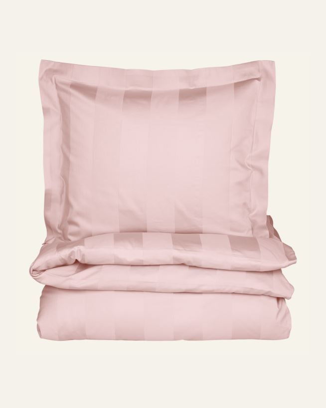 Påslakanset i satin puderrosa - 150x210 cm puderrosa - 1