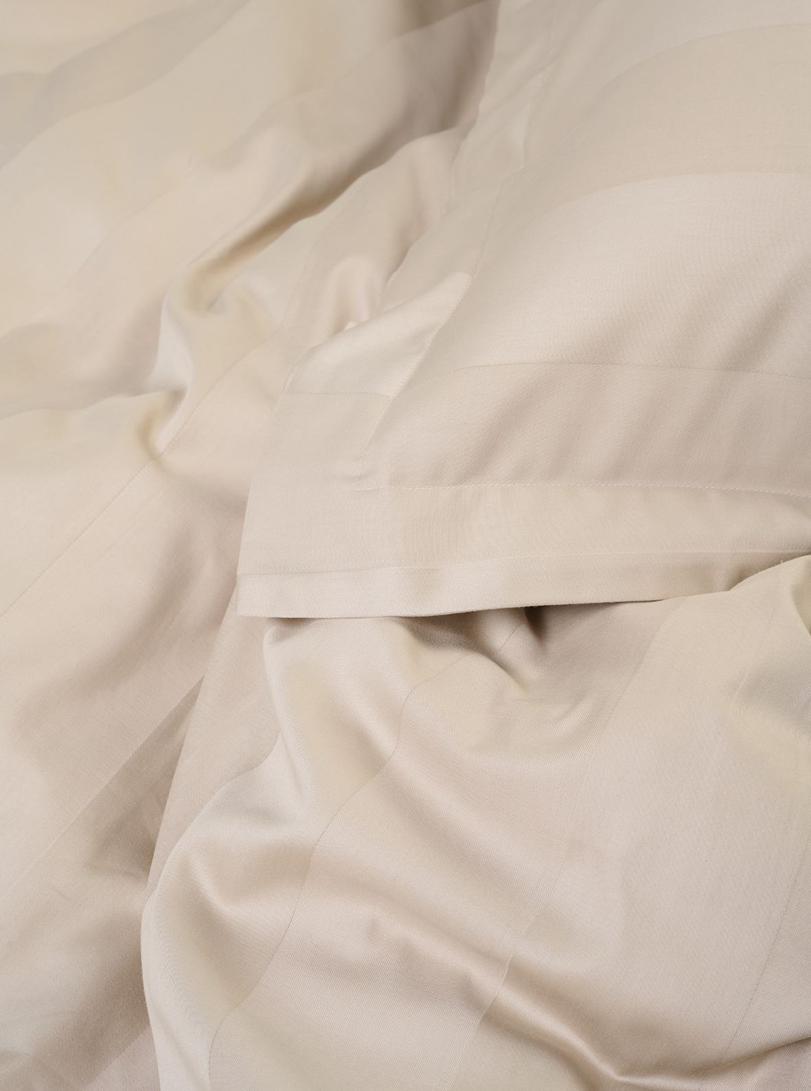 Påslakanset i satin ljusbeige - 2