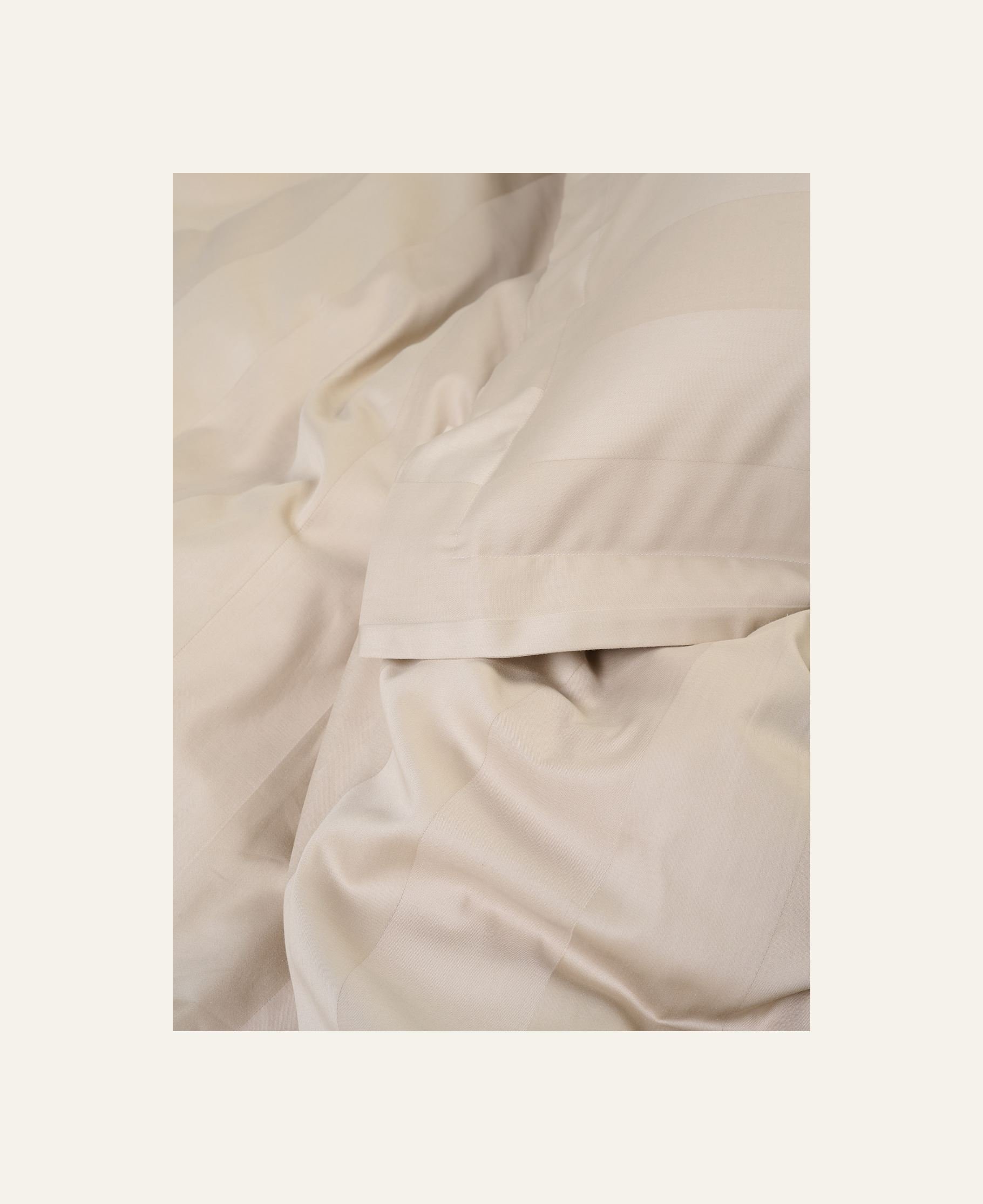 Påslakanset i satin ljusbeige - 2