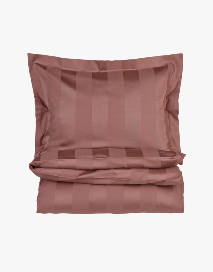 Påslakanset i satin mörkrosa - 230x220 cm mörkrosa - 1