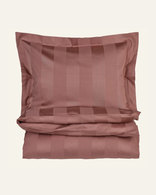 Påslakanset i satin mörkrosa - 230x220+50x60 cm mörkrosa - 1