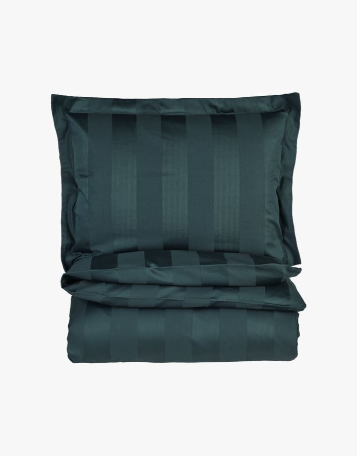 Påslakanset i satin petroleumblå - 230x220+50x60 cm petroleumblå - 1