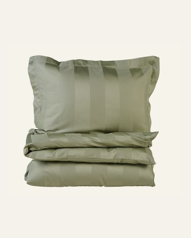 Påslakanset i satin ljusgrön - 150x210 cm ljusgrön - 1