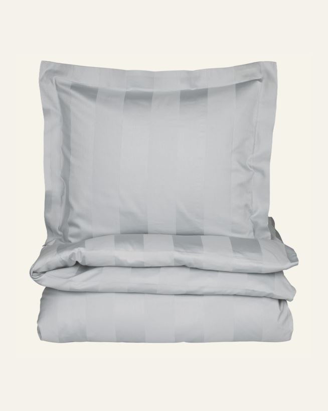 Påslakanset i satin stål - 150x210 cm stål - 1