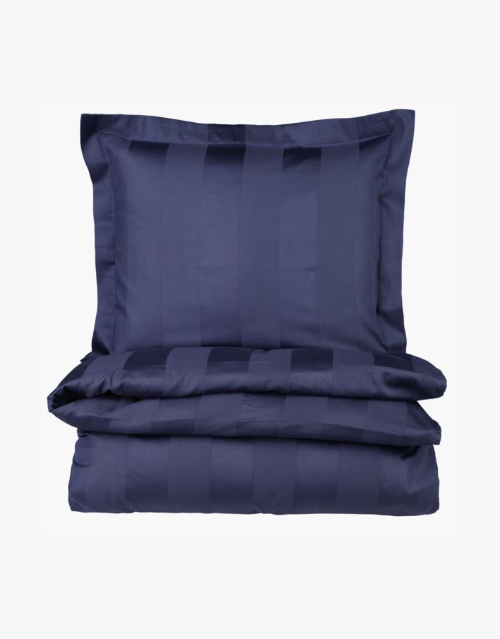 Påslakanset i satin blå - 150x210 cm blå - 1