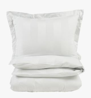 Birgitta påslakanset i satin offwhite