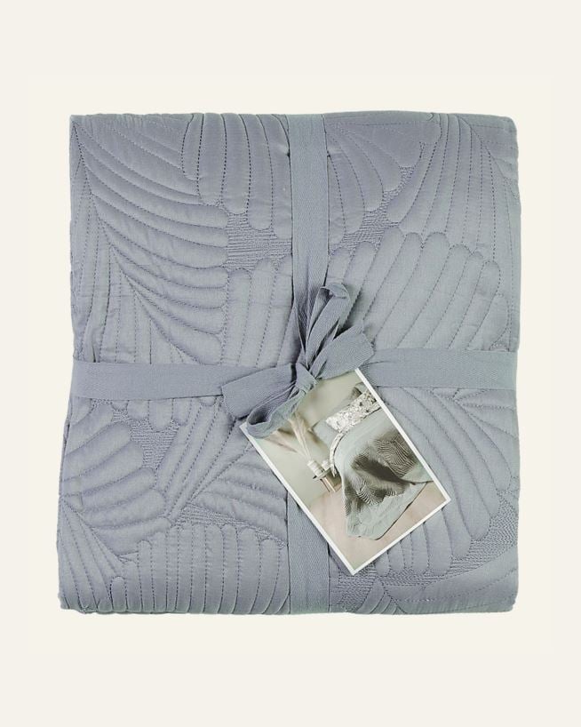 Överkast gråblå - 240x240 cm gråblå - 1