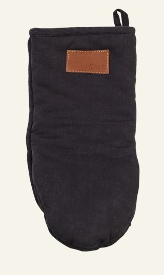 Linen grytvante svart