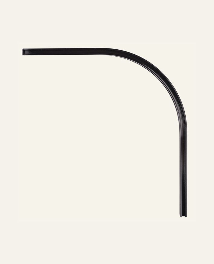 Hörnbåge 90° svart - 20x20 cm svart - 1