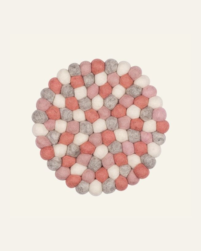 Grytunderlägg rosa - ø22 cm rosa - 1