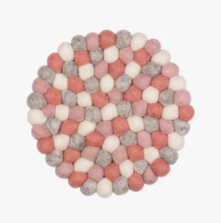 Local Chef | Wool Multi Grytunderlägg Rosa - ø 22