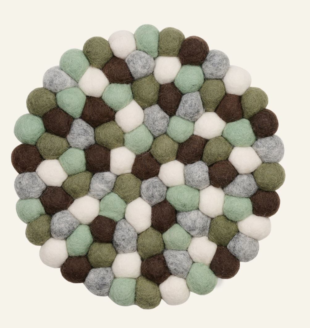 Grytunderlägg multi/brun - ø22 cm multi/brun - 1
