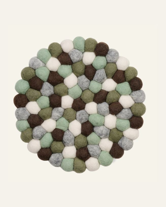Grytunderlägg multi/brun - ø22 cm multi/brun - 1