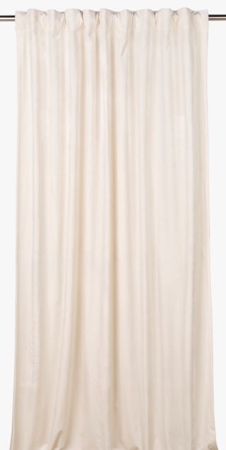 Hemtex | Mali Sammet Gardin Offwhite - 135x240 Cm