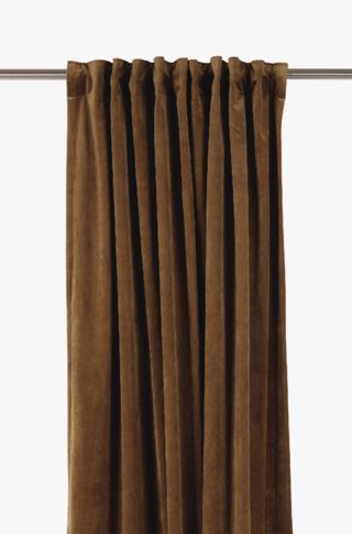 Hemtex | Mali Sammet Gardin Cognac - 135x300 Cm